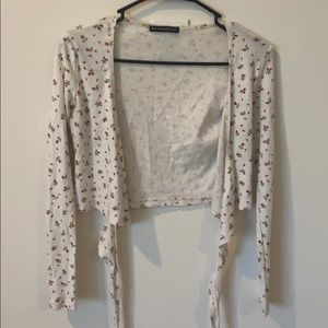 Brandy Melville Floral Wrap Top